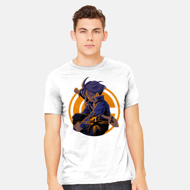 Fighter From Future-Mens-Heavyweight-Tee-rmatix