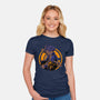 Fighter From Future-Womens-Fitted-Tee-rmatix
