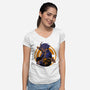 Fighter From Future-Womens-V-Neck-Tee-rmatix
