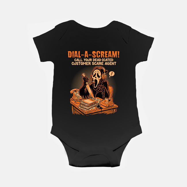 Dial A Scream-Baby-Basic-Onesie-P1yu5h
