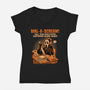 Dial A Scream-Womens-V-Neck-Tee-P1yu5h