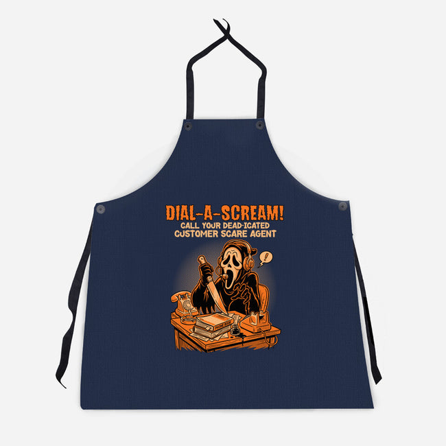Dial A Scream-Unisex-Kitchen-Apron-P1yu5h
