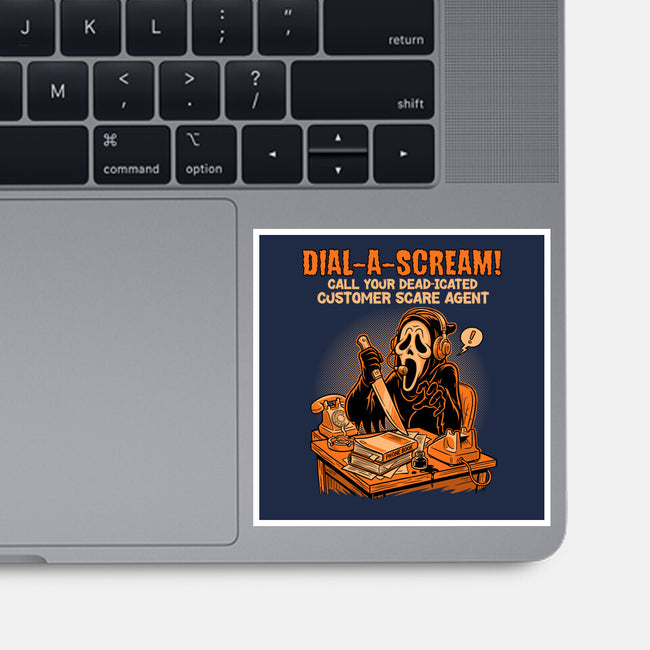 Dial A Scream-None-Glossy-Sticker-P1yu5h