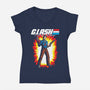 GI ASH-Womens-V-Neck-Tee-arace