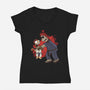 Why You Little Gouken-Womens-V-Neck-Tee-joerawks