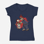 Why You Little Gouken-Womens-V-Neck-Tee-joerawks