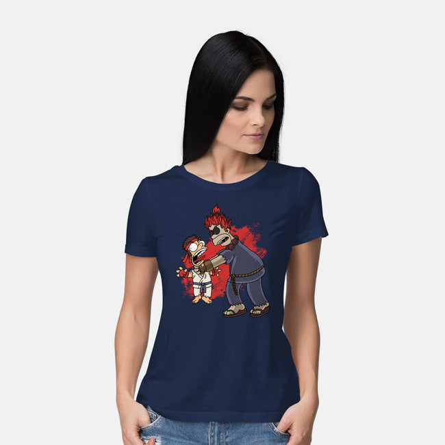 Why You Little Gouken-Womens-Basic-Tee-joerawks