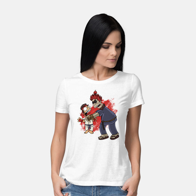 Why You Little Gouken-Womens-Basic-Tee-joerawks