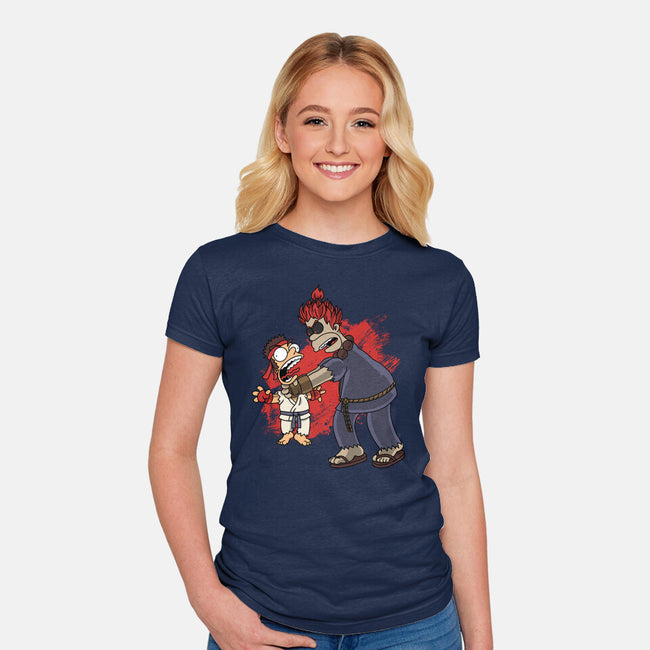 Why You Little Gouken-Womens-Fitted-Tee-joerawks