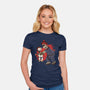 Why You Little Gouken-Womens-Fitted-Tee-joerawks