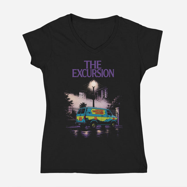 The Excursion-Womens-V-Neck-Tee-Diego Gurgell
