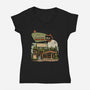 Endor Forest Diner-Womens-V-Neck-Tee-sebasebi