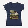 Endor Forest Diner-Womens-V-Neck-Tee-sebasebi