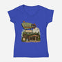 Endor Forest Diner-Womens-V-Neck-Tee-sebasebi