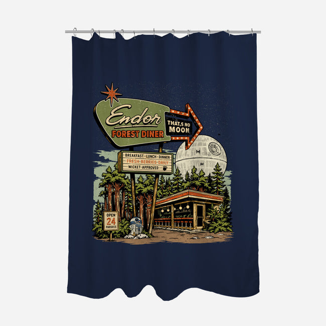 Endor Forest Diner-None-Polyester-Shower Curtain-sebasebi