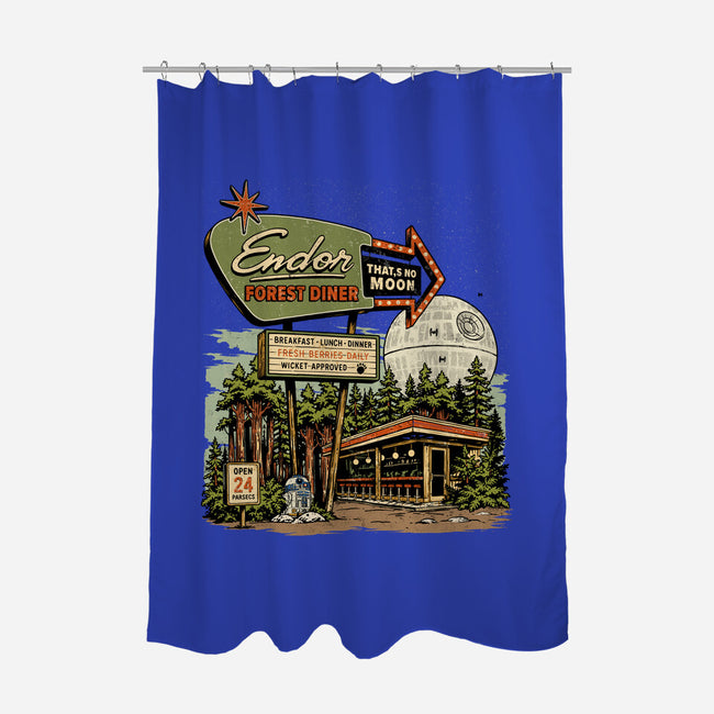 Endor Forest Diner-None-Polyester-Shower Curtain-sebasebi