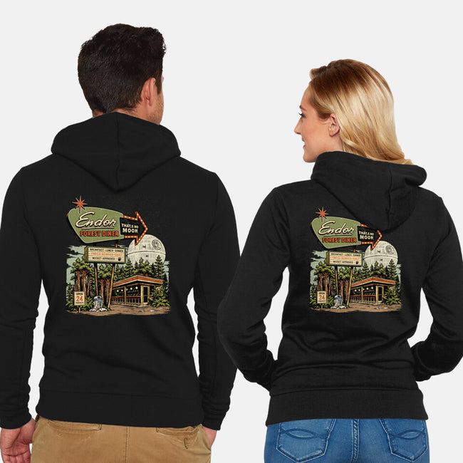 Endor Forest Diner-Unisex-Zip-Up-Sweatshirt-sebasebi