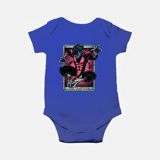 The Traveler In The Void-Baby-Basic-Onesie-glitchygorilla