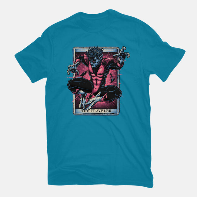The Traveler In The Void-Mens-Basic-Tee-glitchygorilla