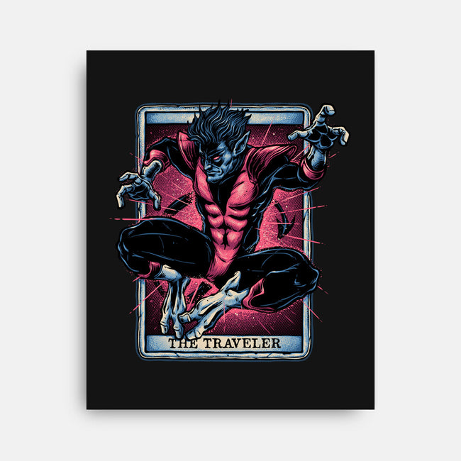 The Traveler In The Void-None-Stretched-Canvas-glitchygorilla
