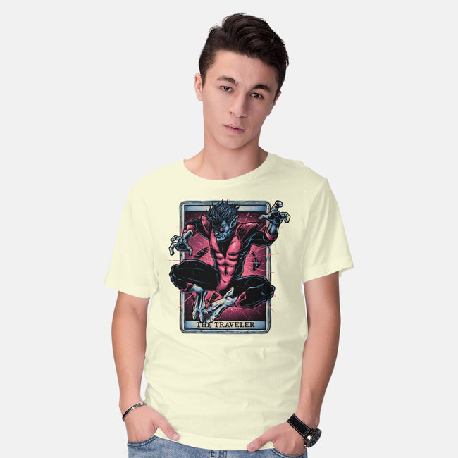 The Traveler In The Void-Mens-Basic-Tee-glitchygorilla