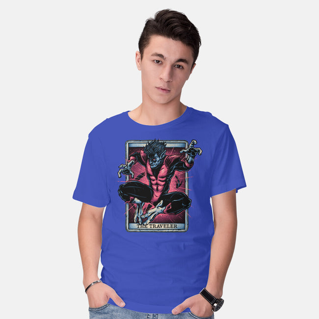The Traveler In The Void-Mens-Basic-Tee-glitchygorilla