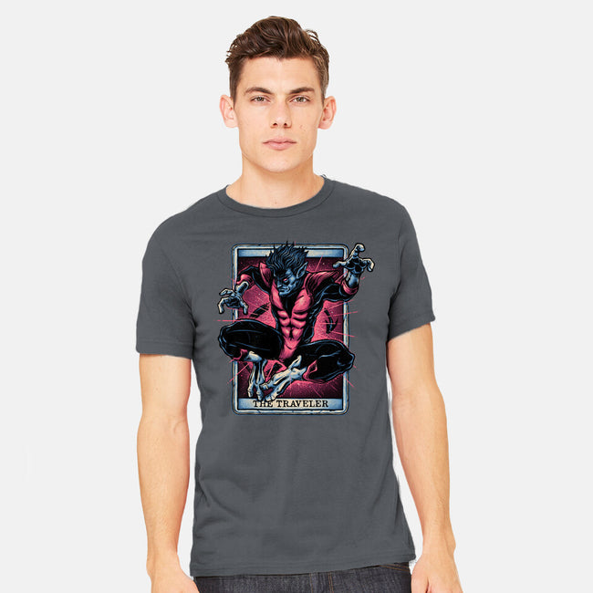 The Traveler In The Void-Mens-Heavyweight-Tee-glitchygorilla