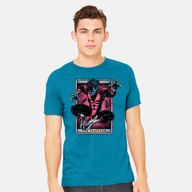 The Traveler In The Void-Mens-Heavyweight-Tee-glitchygorilla