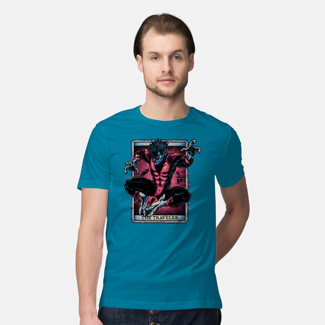 The Traveler In The Void-Mens-Premium-Tee-glitchygorilla