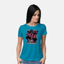 The Traveler In The Void-Womens-Basic-Tee-glitchygorilla