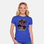 The Traveler In The Void-Womens-Fitted-Tee-glitchygorilla