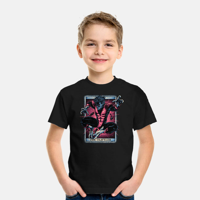 The Traveler In The Void-Youth-Basic-Tee-glitchygorilla