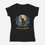 Headless Horseman Knight-Womens-V-Neck-Tee-erion_designs
