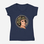 I'm Just A Sweet Transvestite-Womens-V-Neck-Tee-Green Devil
