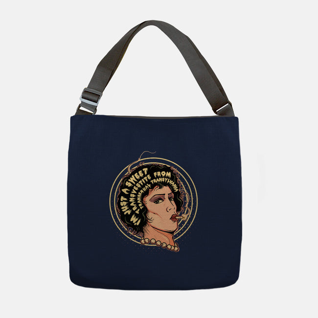 I'm Just A Sweet Transvestite-None-Adjustable Tote-Bag-Green Devil