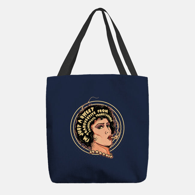 I'm Just A Sweet Transvestite-None-Basic Tote-Bag-Green Devil