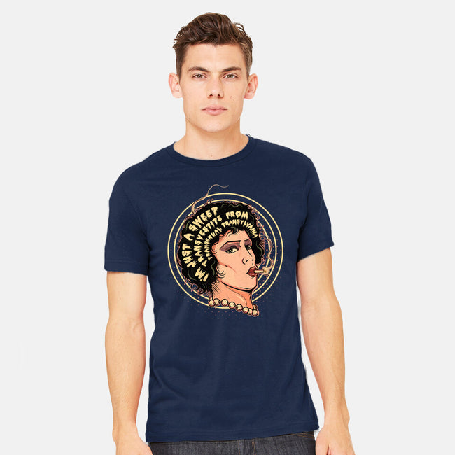 I'm Just A Sweet Transvestite-Mens-Heavyweight-Tee-Green Devil