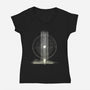 Beyond Our World-Womens-V-Neck-Tee-kharmazero