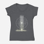 Beyond Our World-Womens-V-Neck-Tee-kharmazero