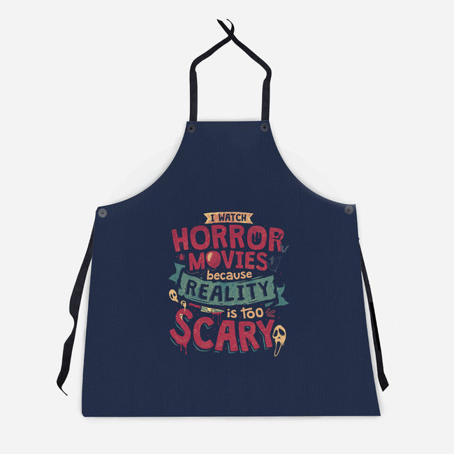Scary Reality-Unisex-Kitchen-Apron-teesgeex
