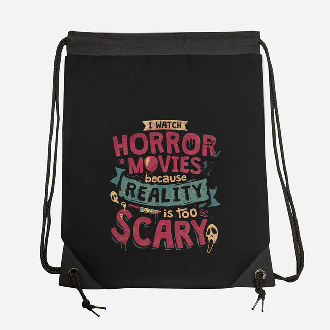 Scary Reality-None-Drawstring-Bag-teesgeex