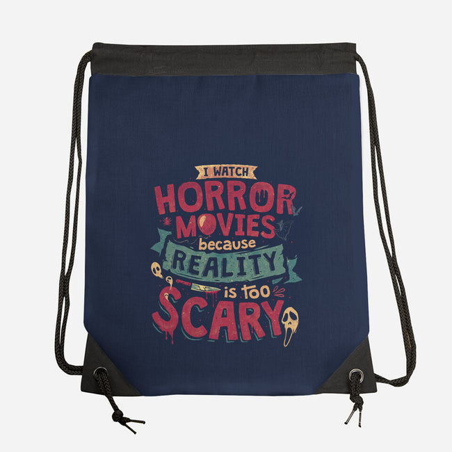 Scary Reality-None-Drawstring-Bag-teesgeex