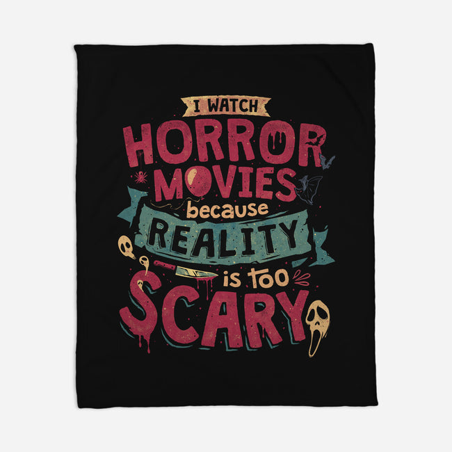Scary Reality-None-Fleece-Blanket-teesgeex