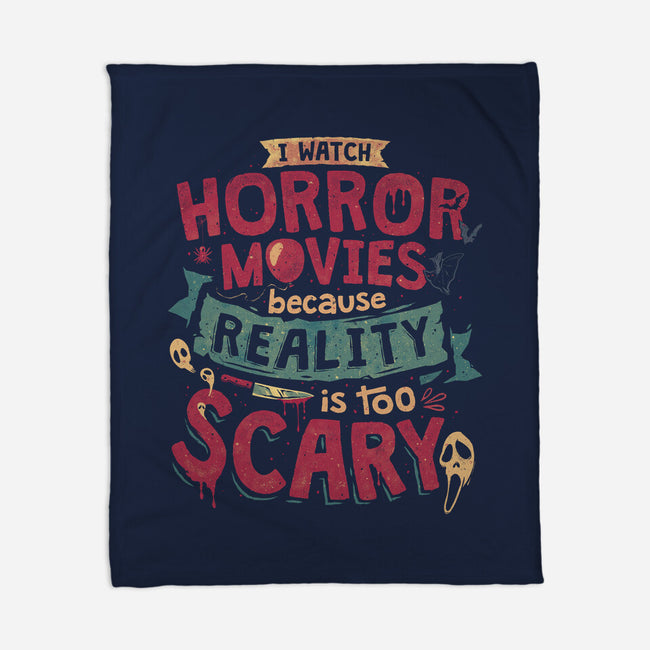 Scary Reality-None-Fleece-Blanket-teesgeex