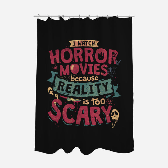 Scary Reality-None-Polyester-Shower Curtain-teesgeex