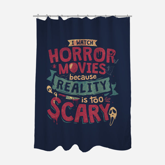 Scary Reality-None-Polyester-Shower Curtain-teesgeex