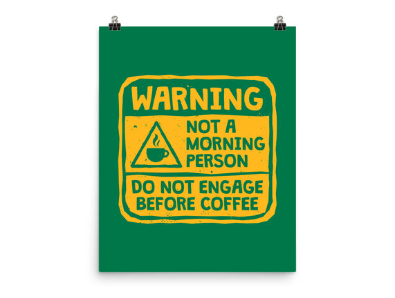 Do Not Engage Before Coffee