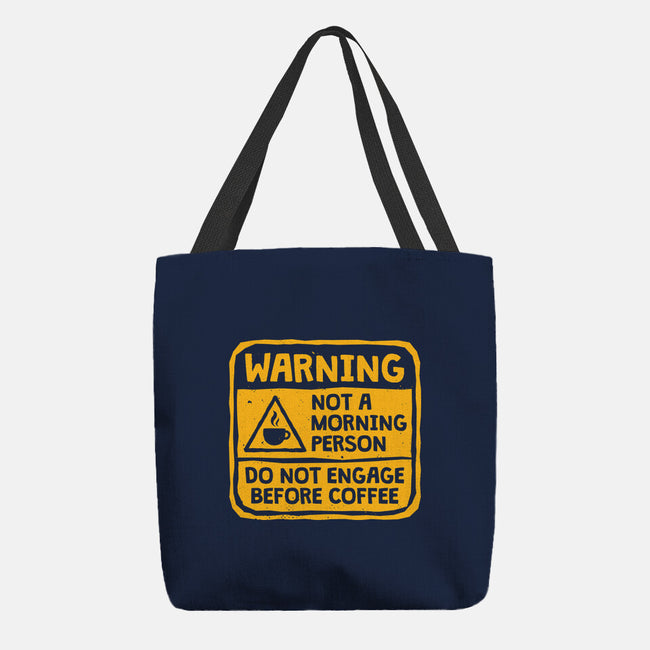 Do Not Engage Before Coffee-None-Basic Tote-Bag-teesgeex