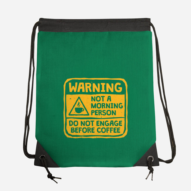 Do Not Engage Before Coffee-None-Drawstring-Bag-teesgeex