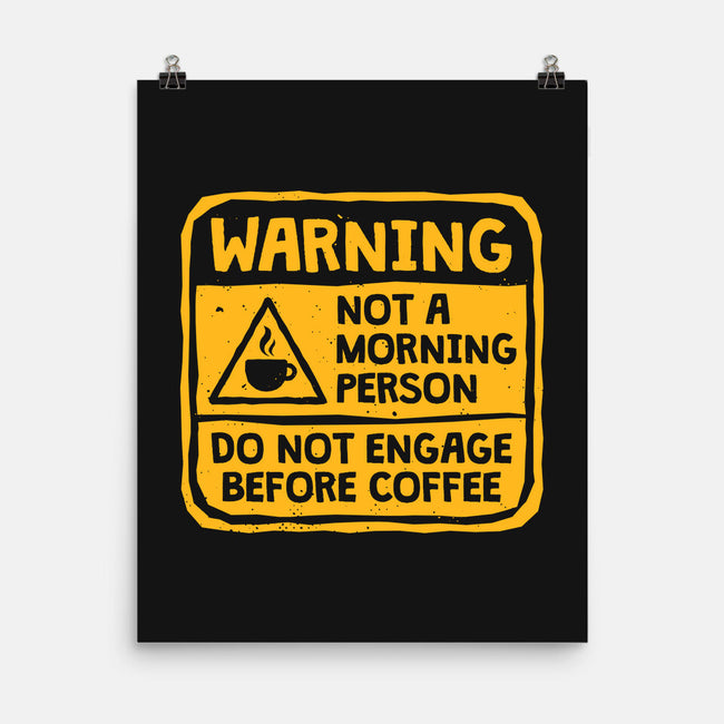Do Not Engage Before Coffee-None-Matte-Poster-teesgeex